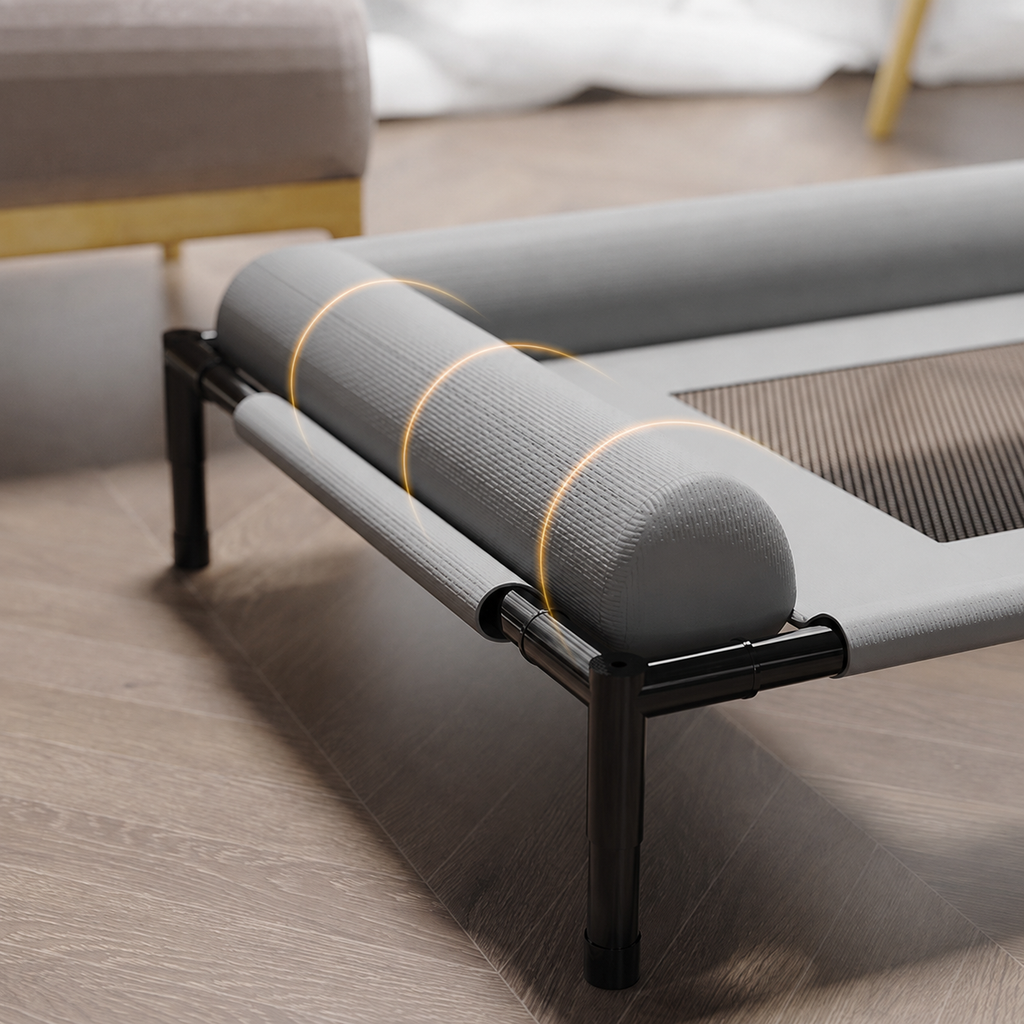 Elevated Breathable Pet Cot Bed for Dogs & Cats