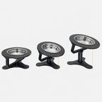 Adjustable Elevated Stainless Steel Pet Bowl Stand Set