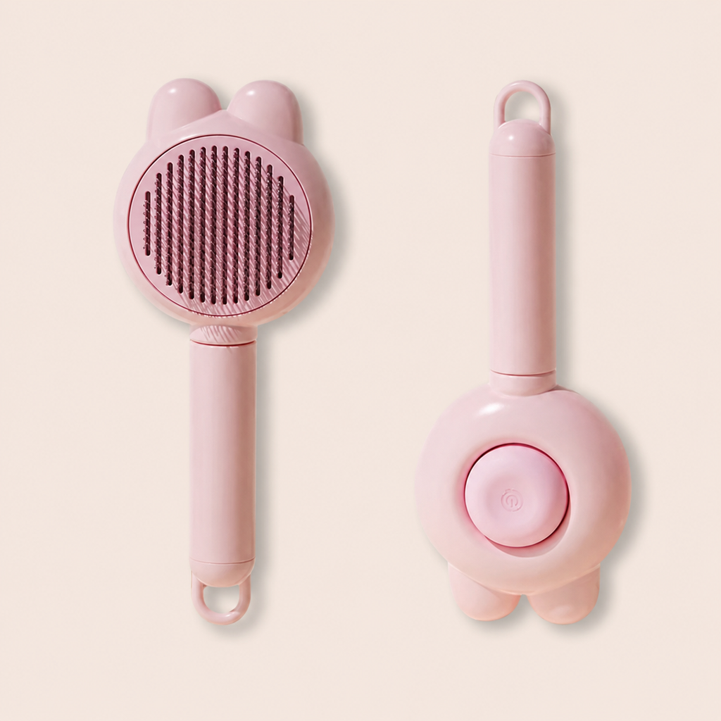 One-Click Self-Cleaning Pet Grooming Brush