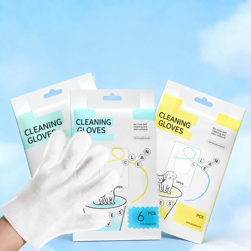 No-Rinse SPA Pet Cleaning Gloves