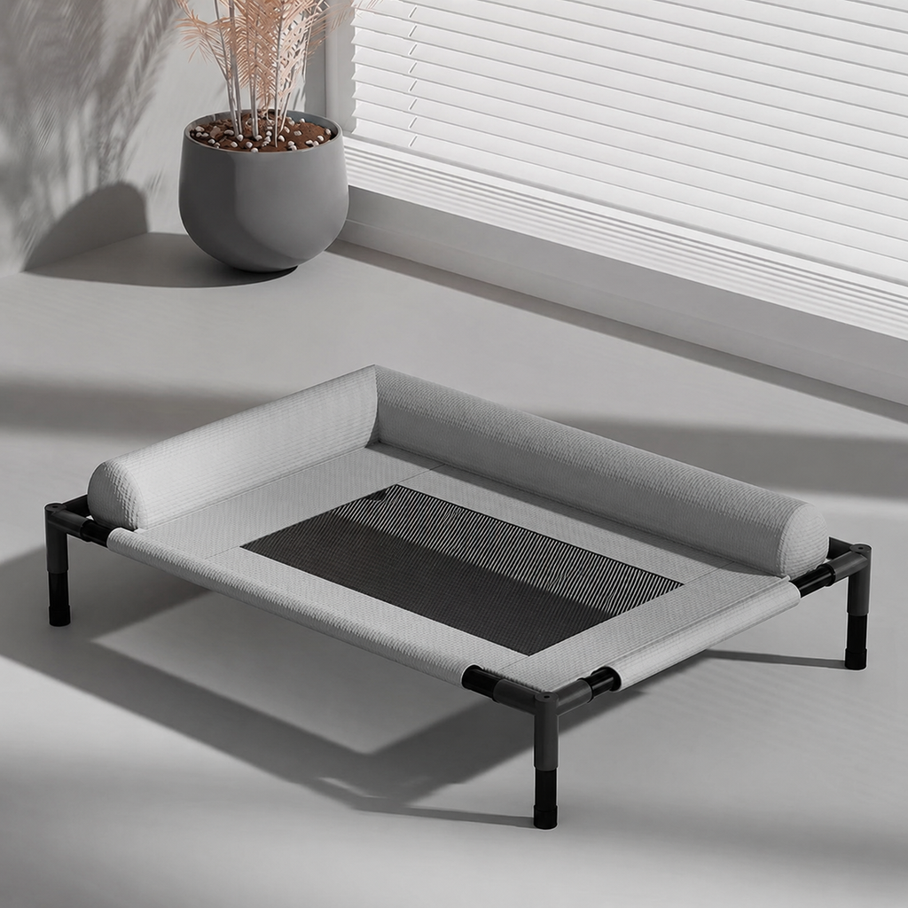 Elevated Breathable Pet Cot Bed for Dogs & Cats