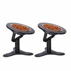 Adjustable Elevated Stainless Steel Pet Bowl Stand Set